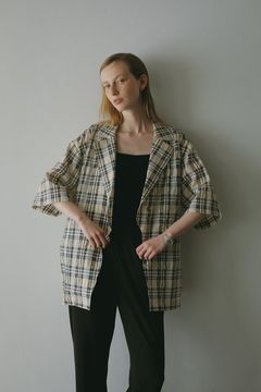 シャツジャケット -  BELTED SHIRTS JACKET - IVORY