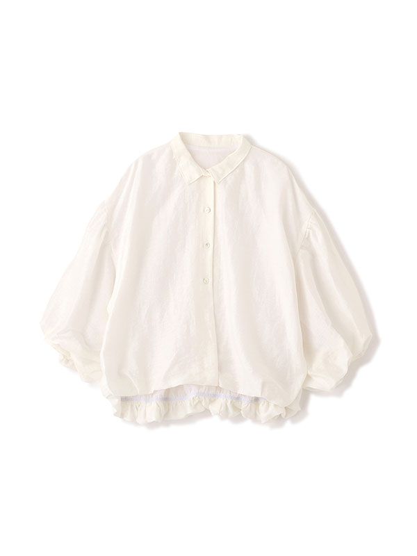 ボリュームスリーブバルーンシャツ (WHITE)