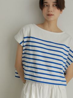 バスクボーダーTee - BLUE