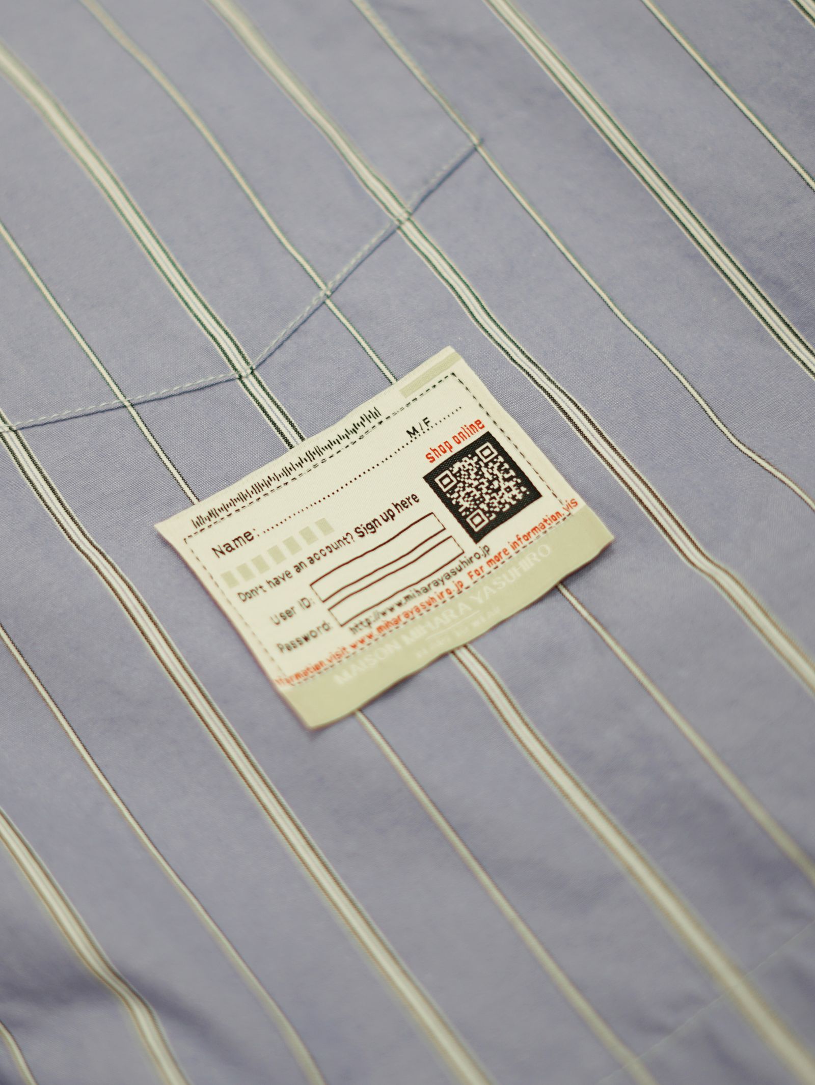 オフセット フロント シャツ - Offset Front Shirt (BLUE)