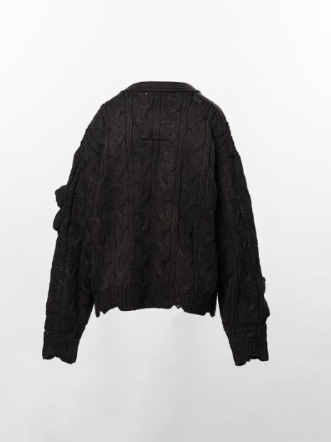 PINK HOUSE(ピンクハウス）ニットカーディガン（BLACK）