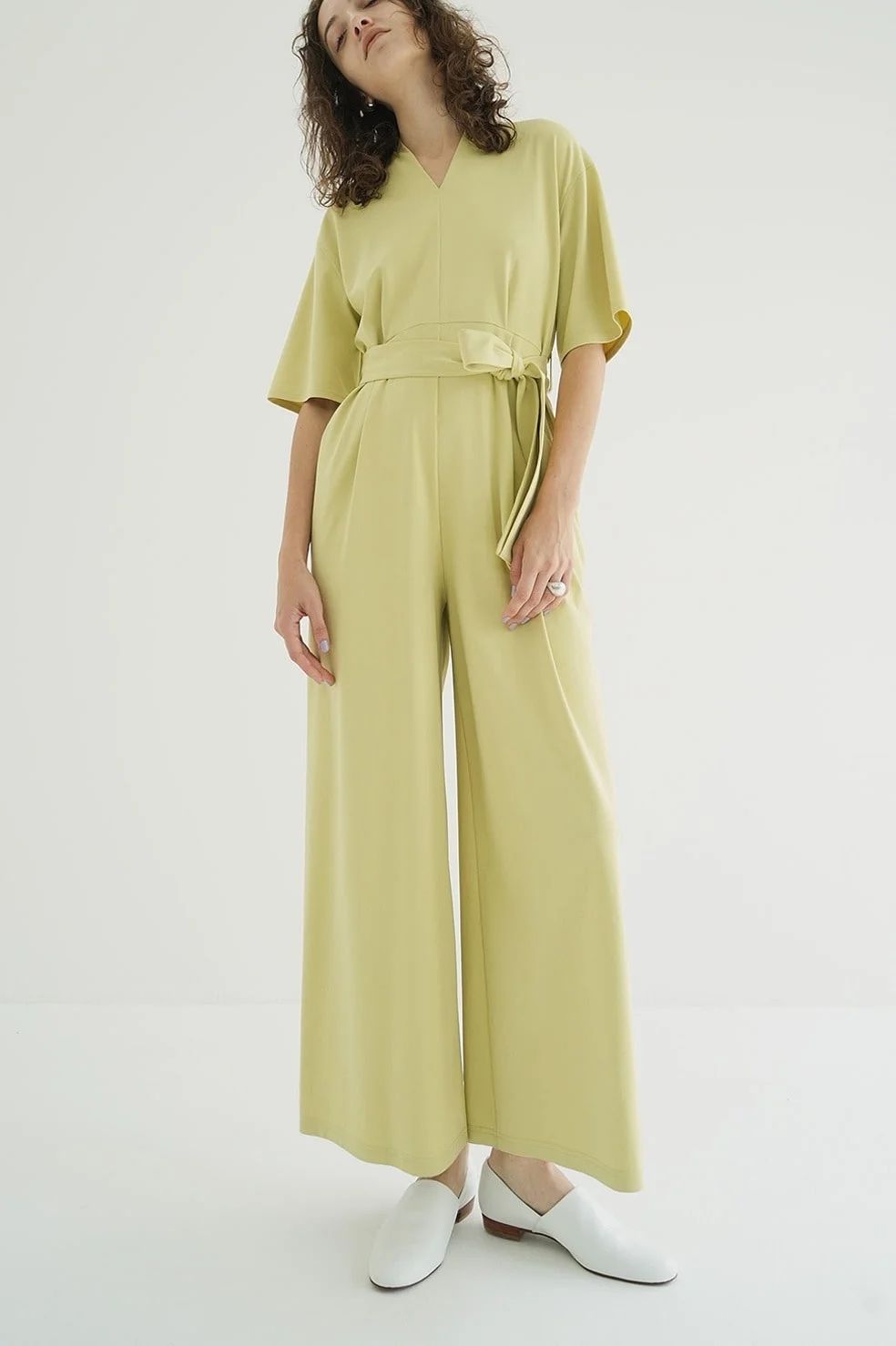 オールインワン - STAND COLLAR LOOSE ALL IN ONE - MINT
