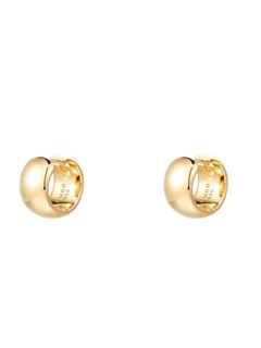 【両耳用】 ミディアム ボリューム ワン タッチ ピアス - Volume One Touch Earrings GOLD