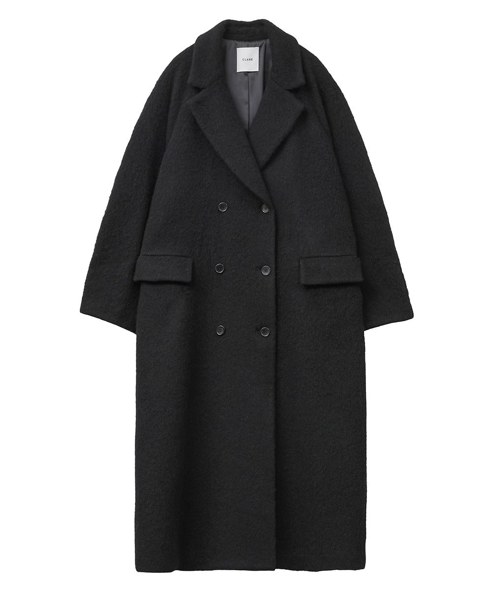 CLANE   ダブルウールロングコート   DOUBLE WOOL LONG COAT   BLACK