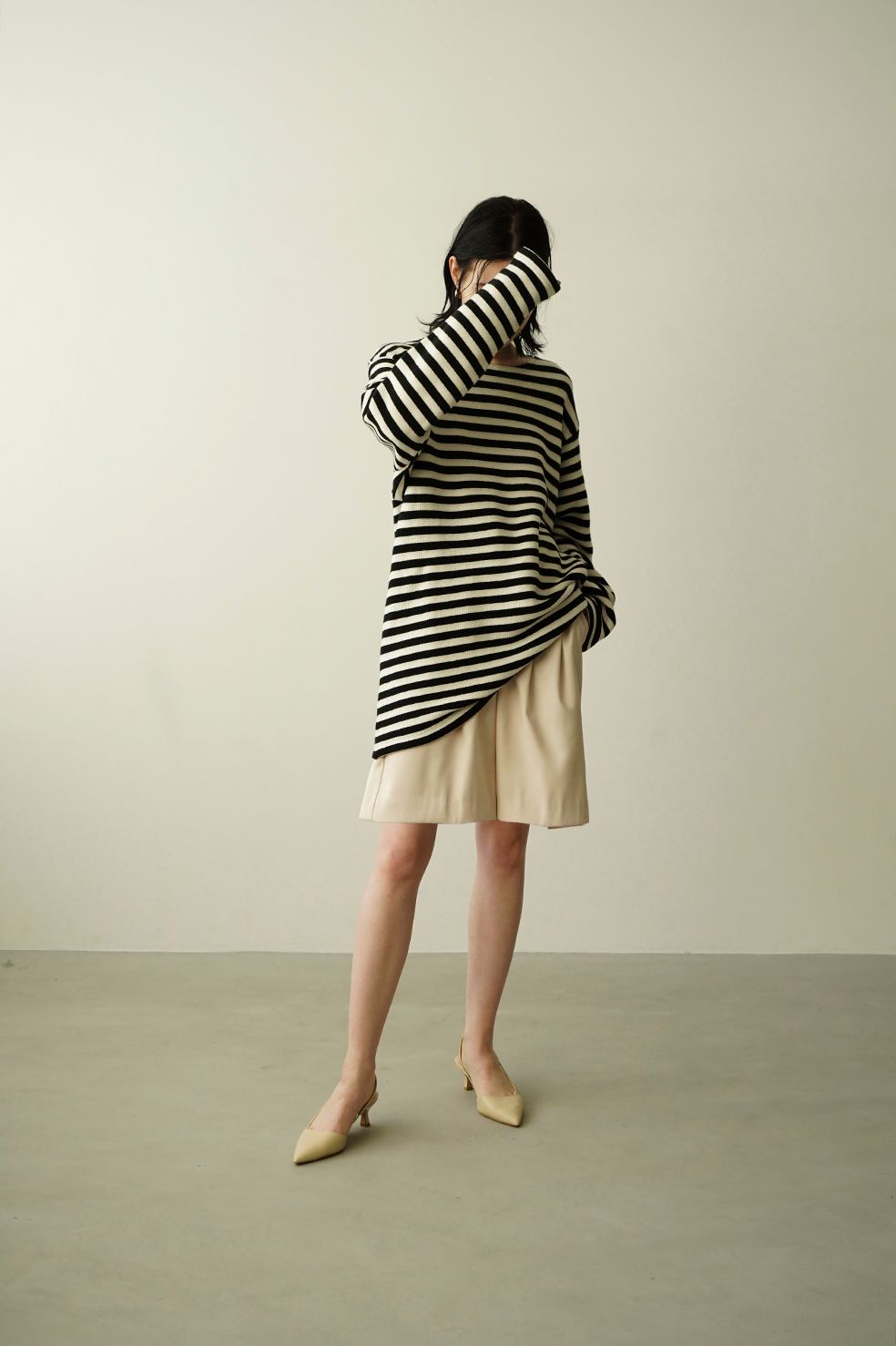 ルーズ ヴィンテージ ロングスリーブ トップス  - LOOSE VINTAGE LONG SLEEVE TOPS BORDER