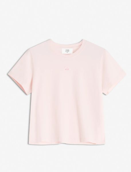 メゾンキツネ Tシャツ ベイビーフォックス クルーネック ピンク メゾンキツネ Tシャツ ベイビーフォックス クルーネック ピンク