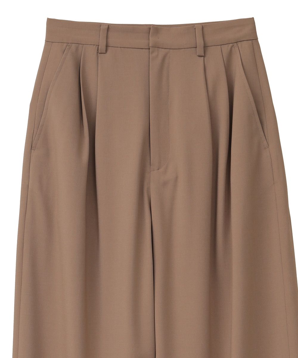 ベーシックタックパンツ - BASIC TUCK PANTS - BEIGE