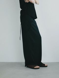 マルチウェイカットロングスカート - BLACK