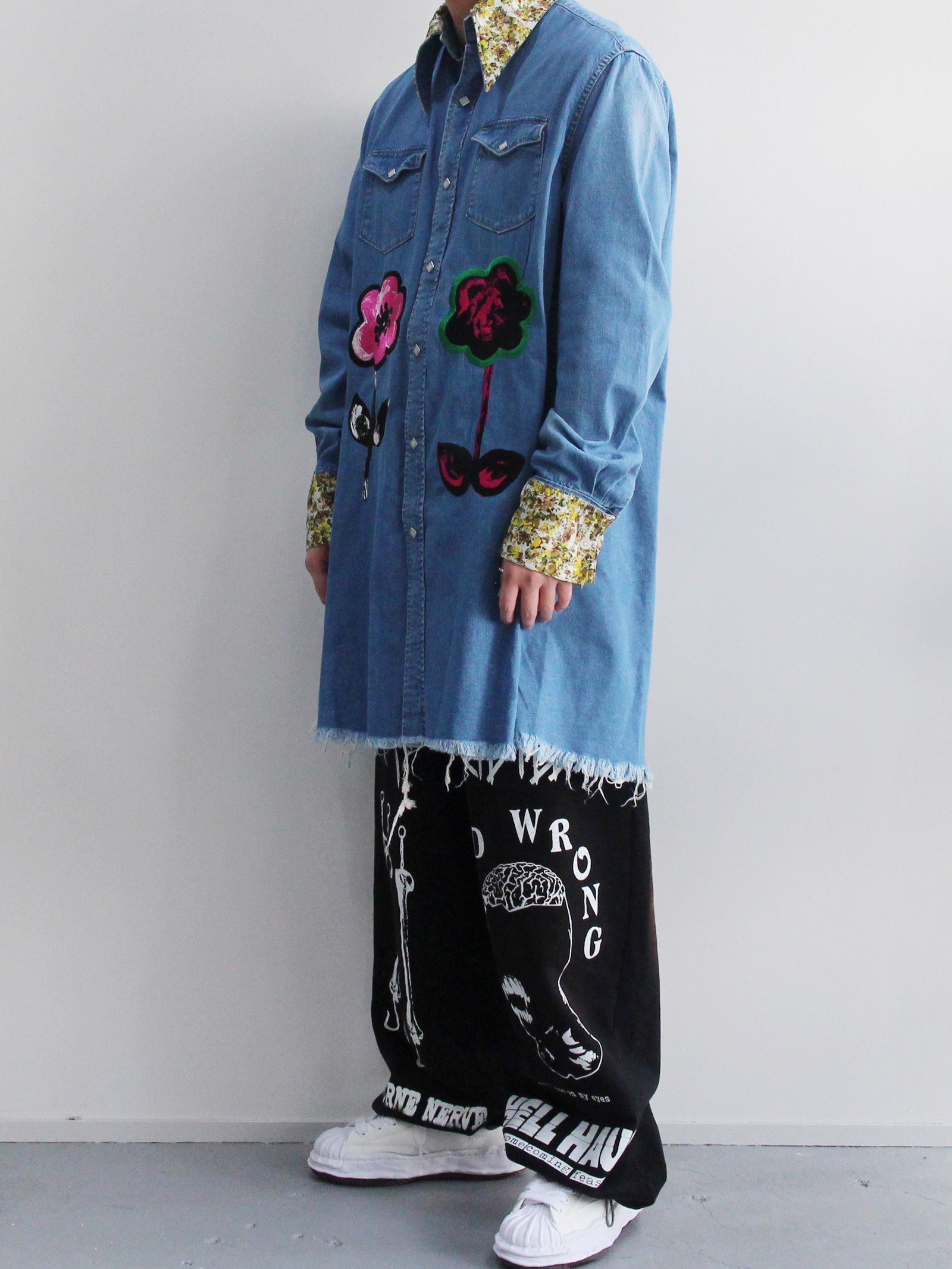 KIDILL - ハッピデニムシャツ - HIPPIE DENIM SHIRT - DISTRESSED