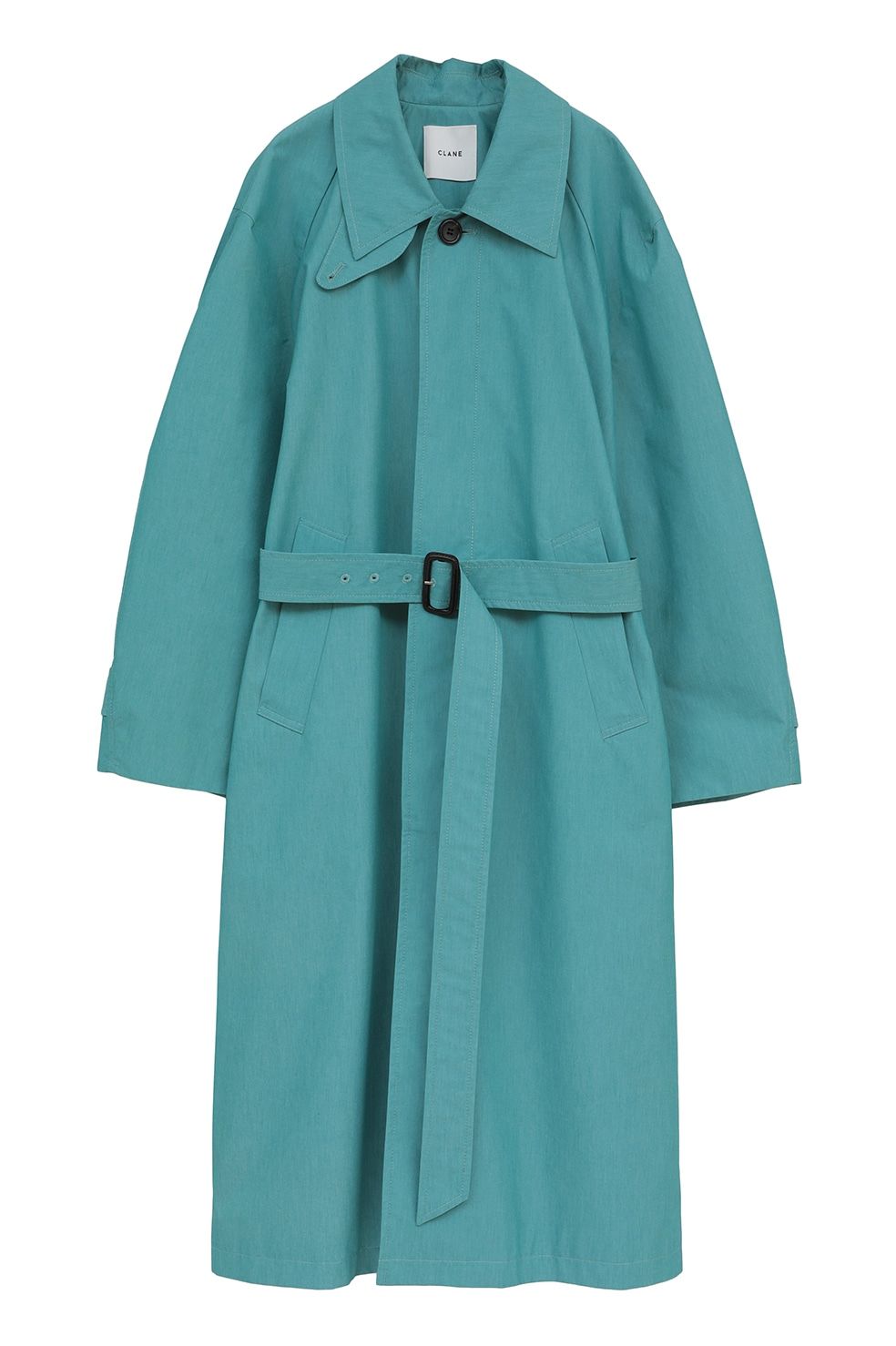 ステンカラーコート	- BULKY LINE STAIN COAT (BLUE)