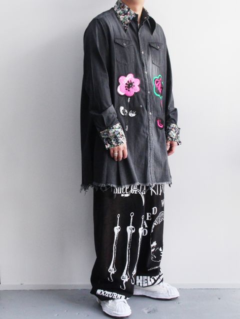 KIDILL × MINEDENIM オールブラック コーデ