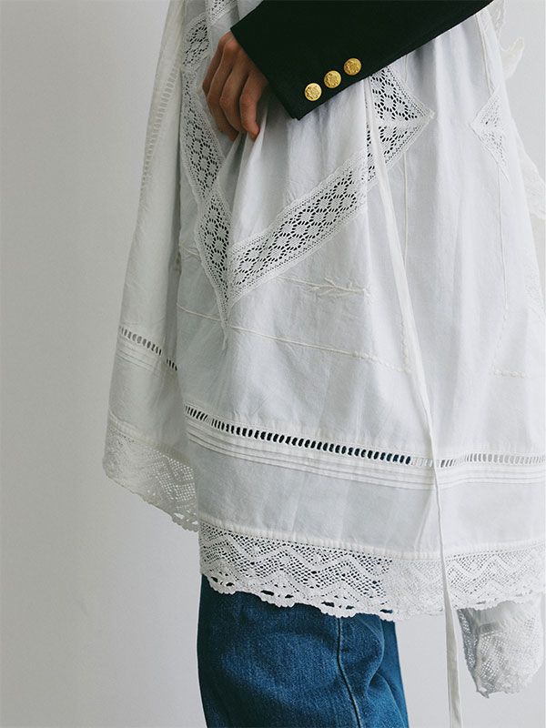 マルチウェイレースコンビラップスカート (WHITE)