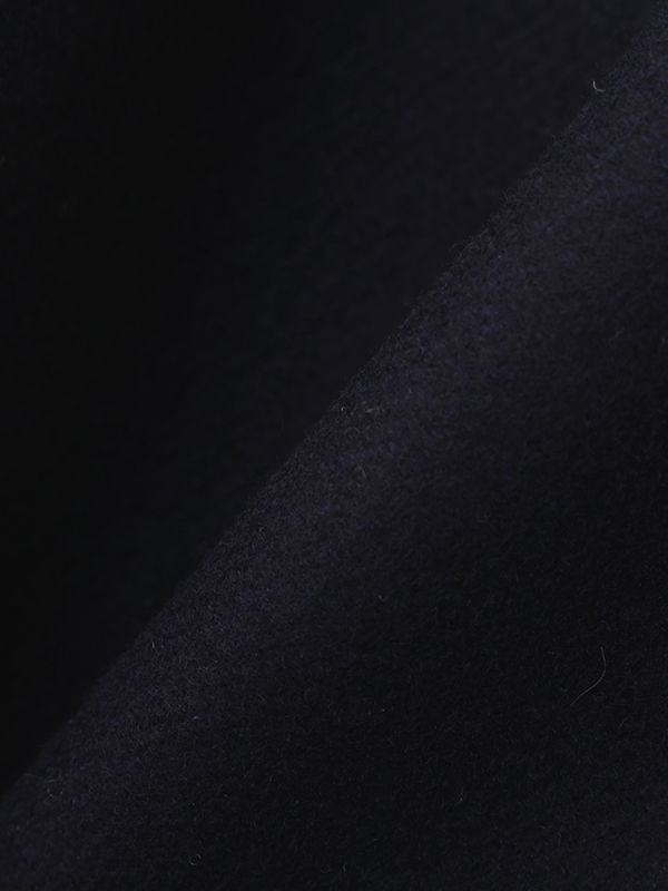 ダブルブレストコクーンコート - NAVY