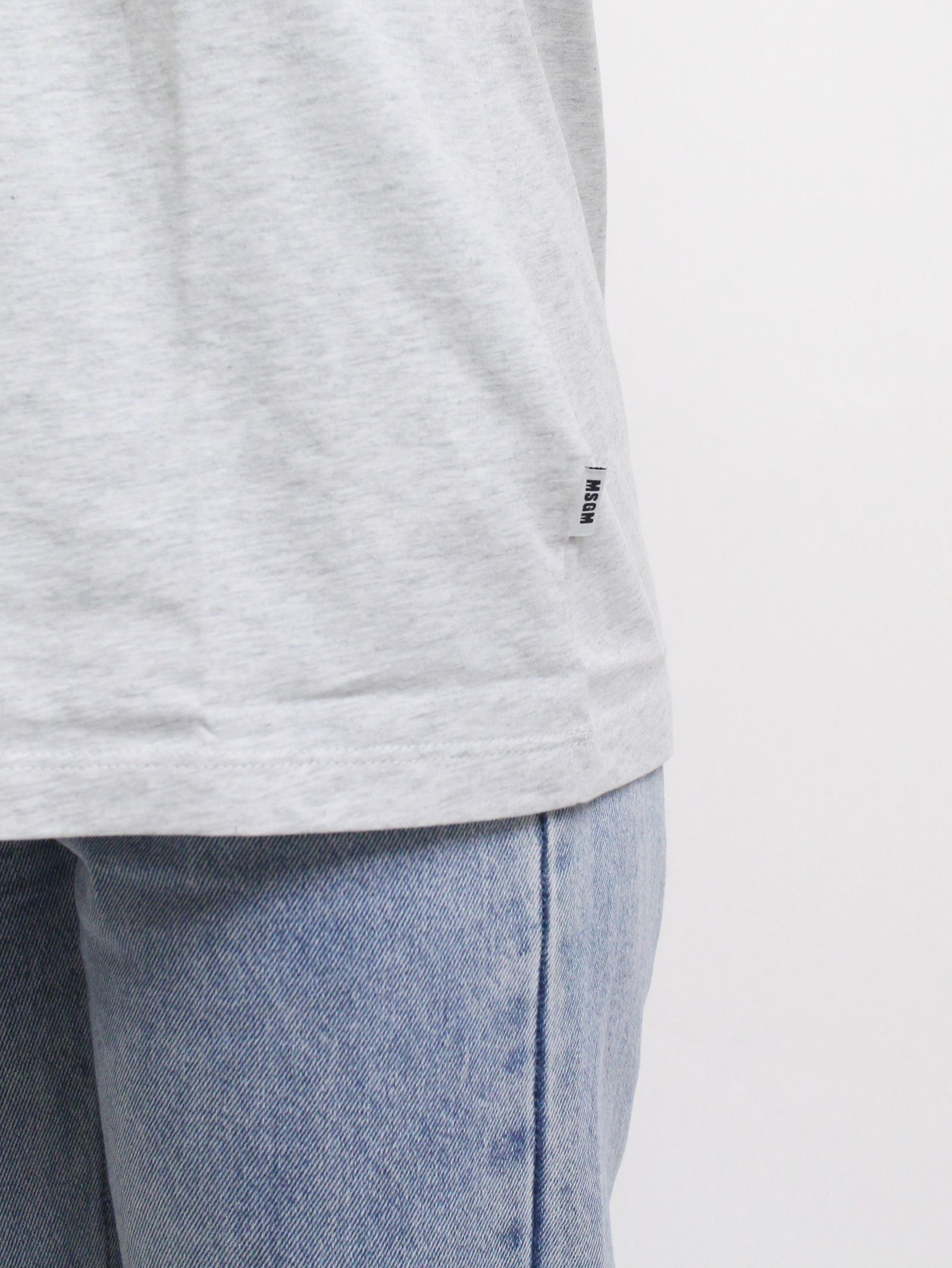 ロゴプリントTシャツ - PAINT BRUSHED LOGO T-SHIRTS - GREY