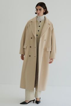 ダブルウール ロングコート - DOUBLE WOOL LONG COAT - IVORY