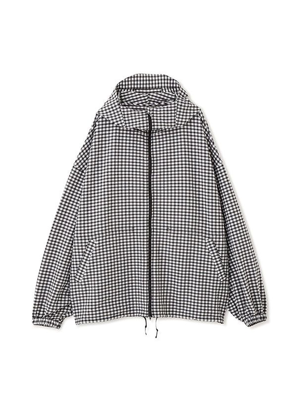 サッカーストレッチフードブルゾン (CHECK)