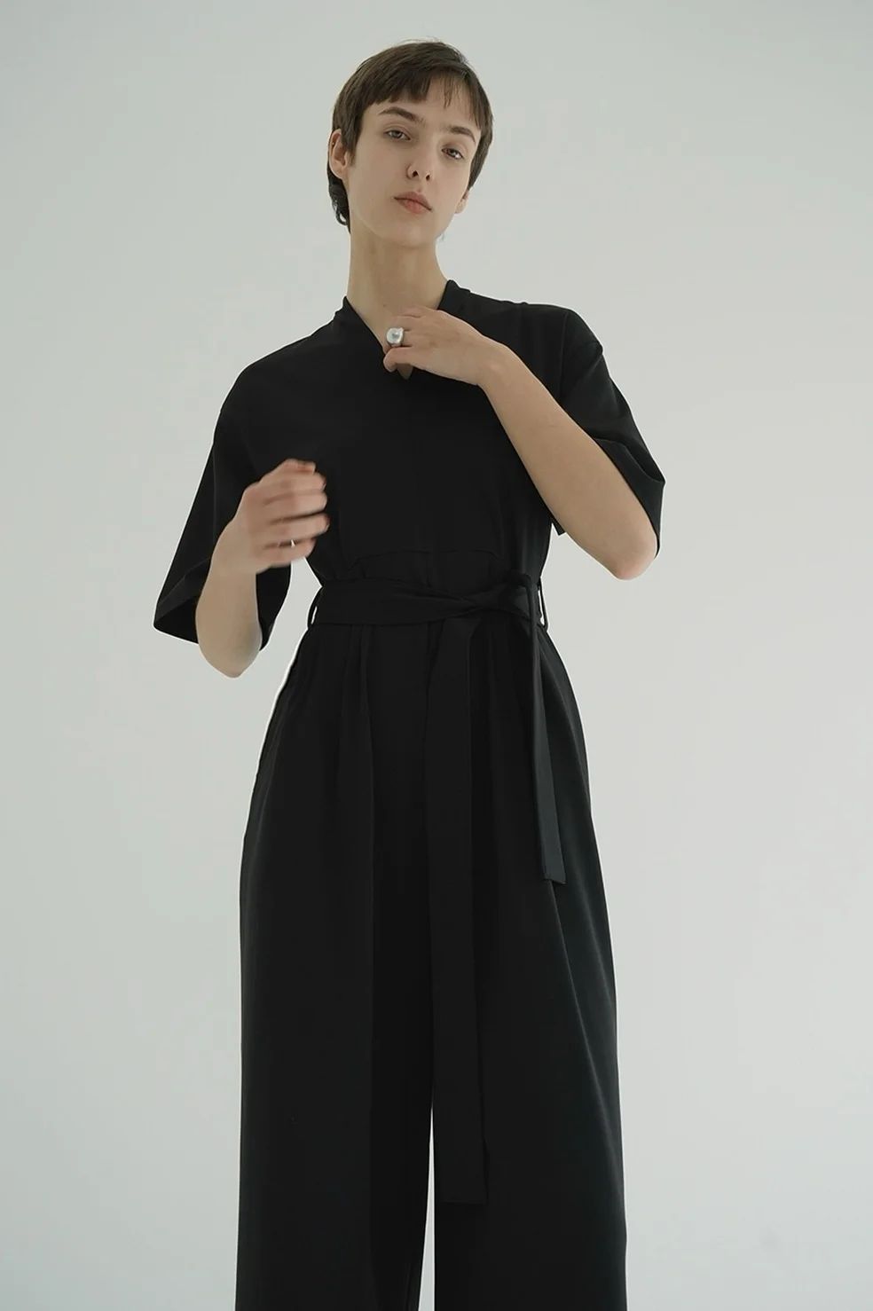 CLANE - オールインワン - STAND COLLAR LOOSE ALL IN ONE