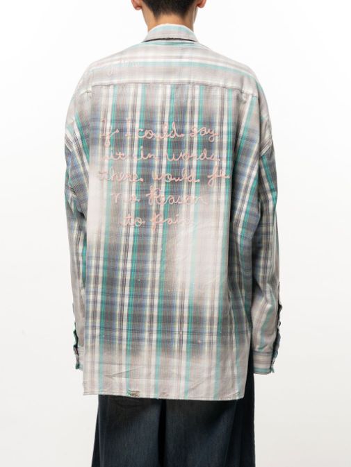 ヴィンテージライク チェックシャツ - Vintage Like Check Shirt (GREEN)