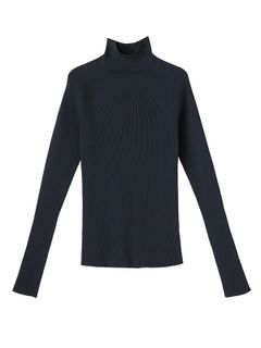 スリット スリーブ ホー ル ガーメント プルオーバー - NAVY
