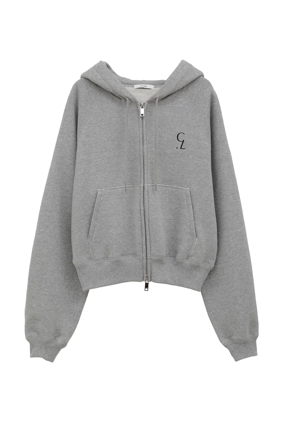 【3色展開】 フルジップフーディー - LOGO COMPACT ZIP UP HOODIE