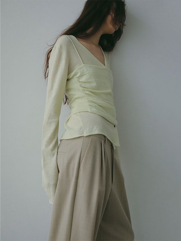 ハイゲージツインニット (YELLOW