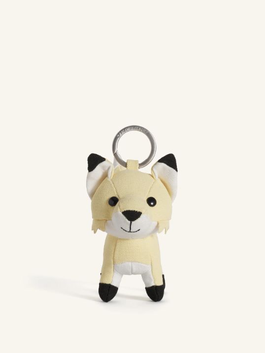 フォックス バッグ チャーム / キーホルダー (charm straw)