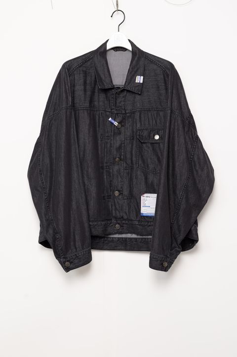コットン/テンセル デニムブルゾン - CO/TE DENIM BAGGY JACKET - BLACK