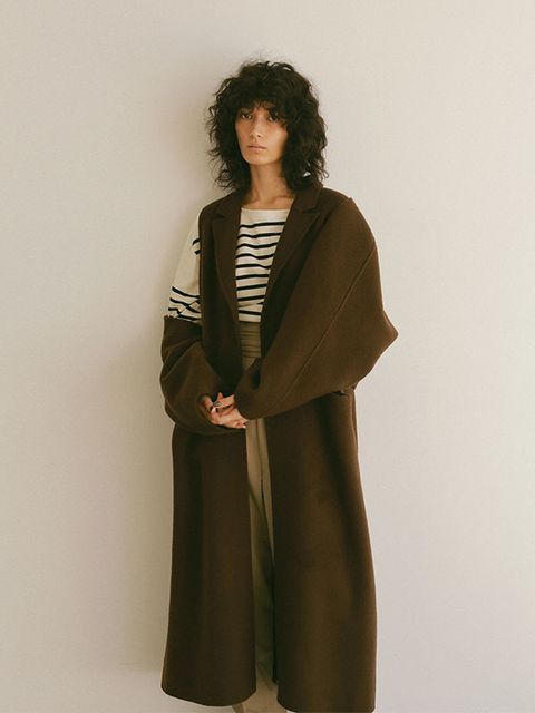 ETRE TOKYO - ツーピースボレロリバーコート - BROWN | ADDICT WEB SHOP