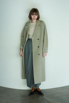 ダブルウールロングコート -  DOUBLE WOOL LONG COAT - MINT