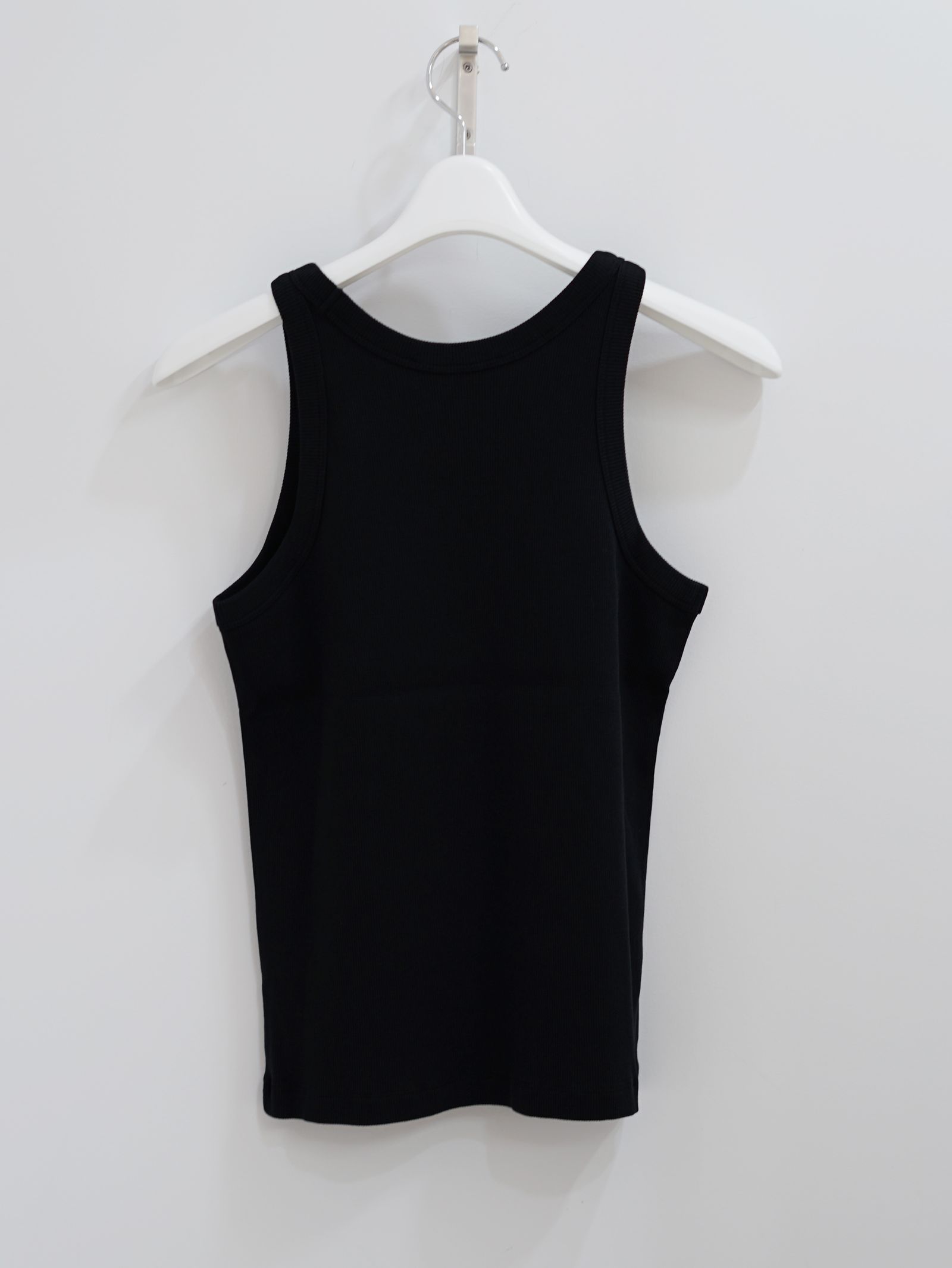 【レディース】 PARIS ロゴ リブ タンクトップ （black)