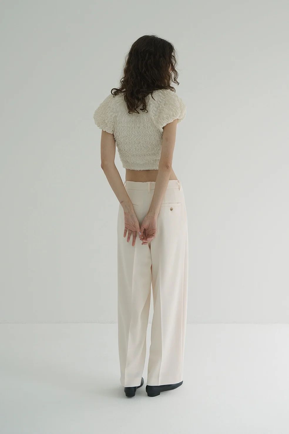 シャーリングパフトップス - SHIRRING PUFF TOPS IVORY