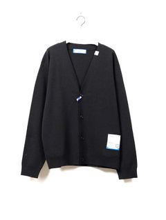 ミランリブカーディガン - MILAN RIB CARDIGAN （BLACK）