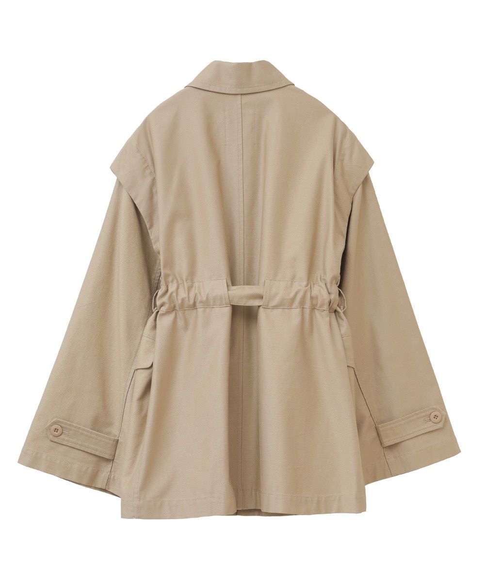 CLANE - 2WAY MILITARY JACKET - BEIGE | ADDICT WEB SHOP