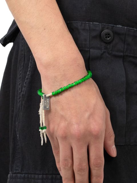 GLASS BEADED BRACELET- グラスビーズブレスレット - GREEN