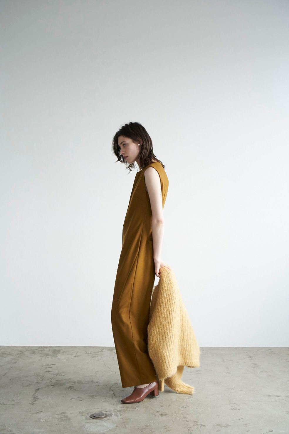 WOOL N/S ALL IN ONE - MUSTARD - 0 (XS)