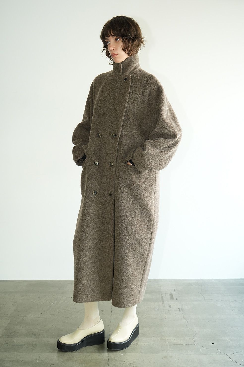 CLANE - ダブルウールロングコート - DOUBLE WOOL LONG COAT