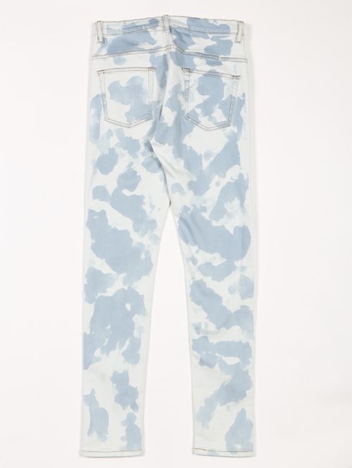 スーパーハイパワーデニム パッチィパターンブリーチレギンスパンツ - Bleach Denim Pants - SAXE×OFF WHITE