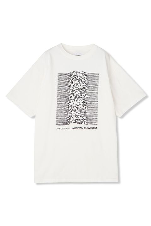 × JOY DIVISION UNKNOWN PLEASURES TEE (WHITE) - プリントティーシャツ