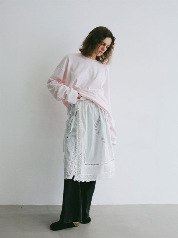 マルチウェイレースコンビラップスカート (WHITE)