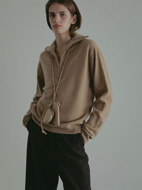 レザーコードマルチポーチ (BEIGE）