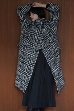 コクーン オーバー コート  - SHORT SHAGGY COCOON OVER COAT - MIX