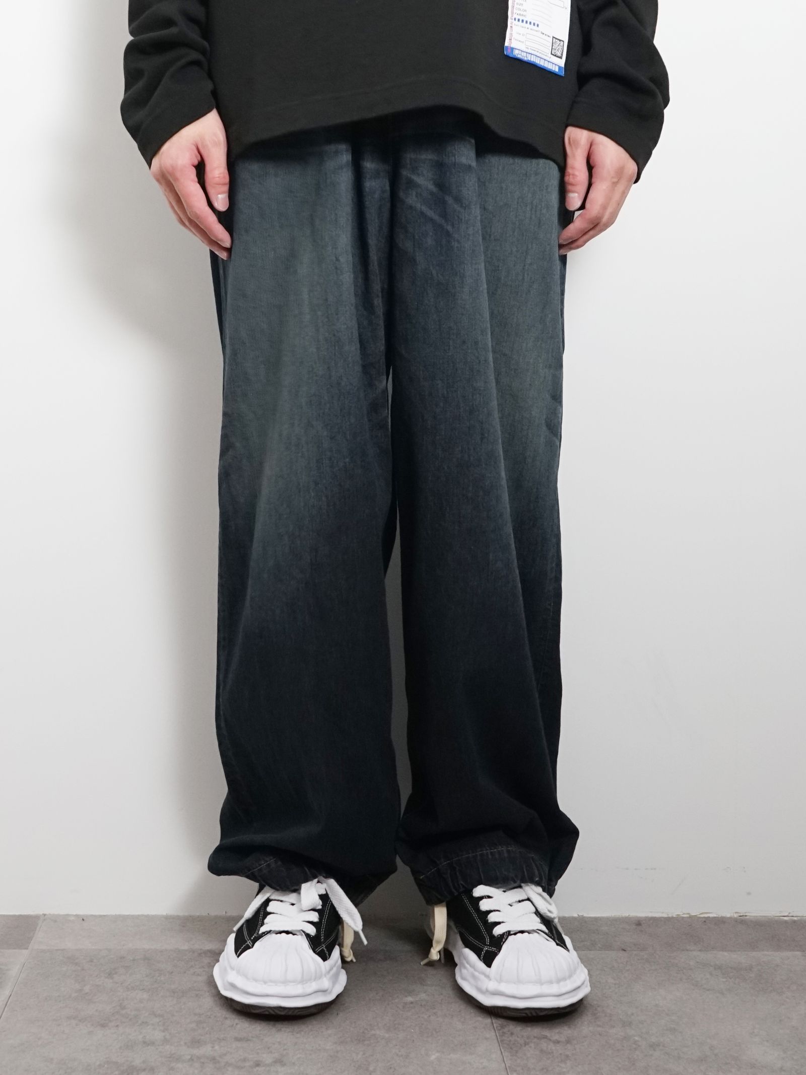 Maison MIHARA YASUHIRO - ライトデニム ワイドパンツ - Light Denim Wide Pants - INDIGO |  ADDICT WEB SHOP