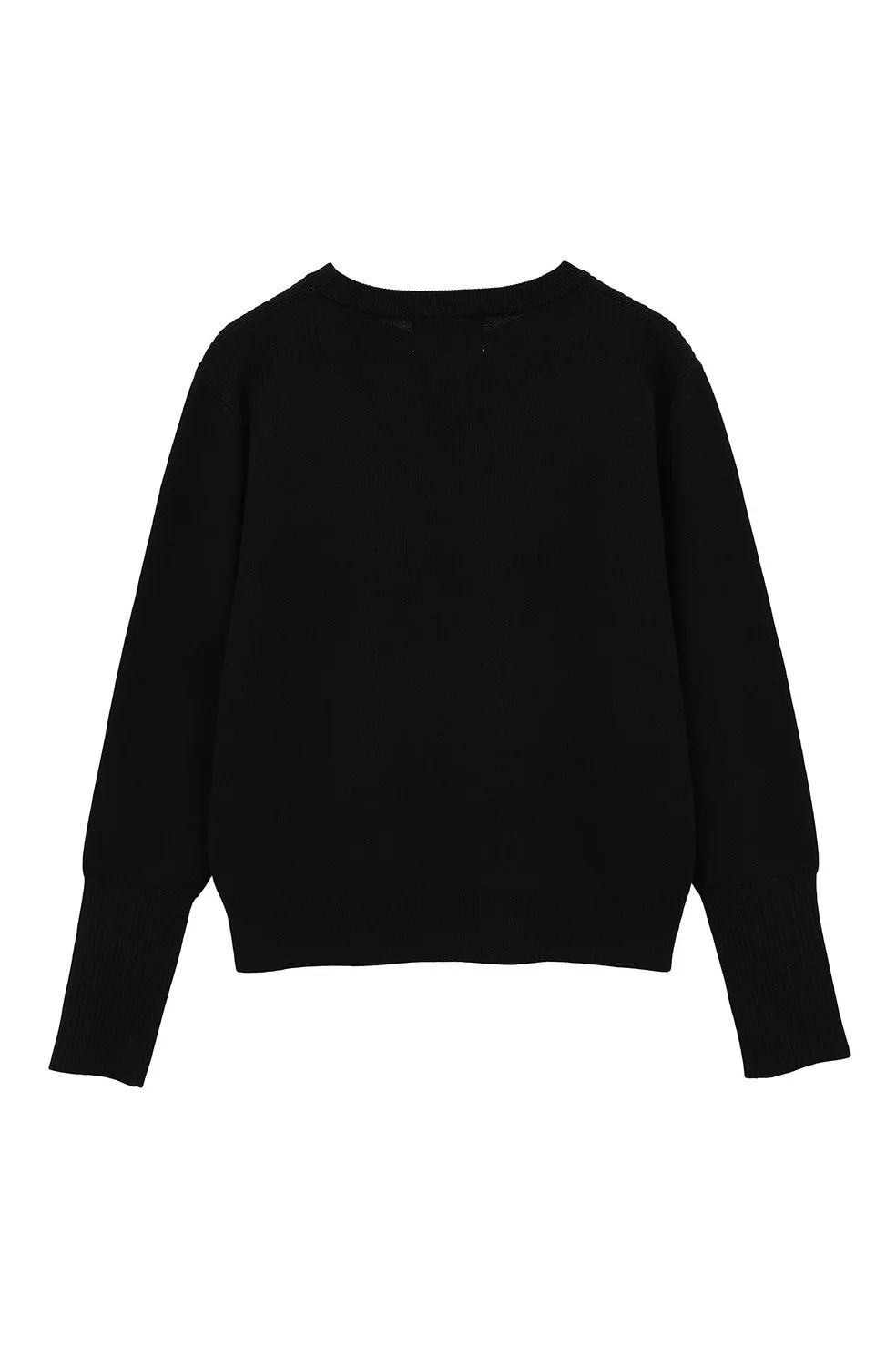 【25AW】 ベーシック コンパクト ニット トップス - BASIC COMPACT KNIT TOPS (BLACK)