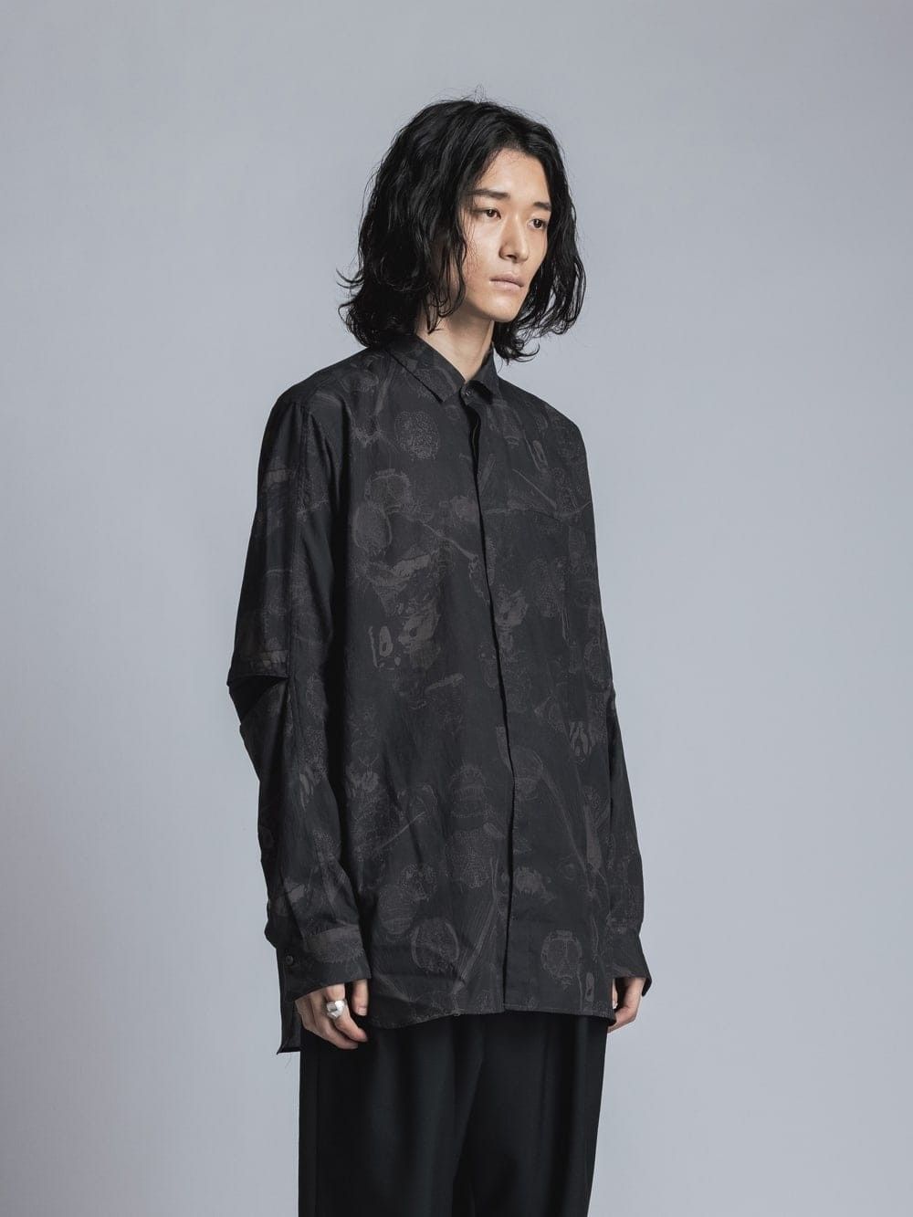 インセクトプリントシャツ - INSECT PRINT SHIRT - BLACK