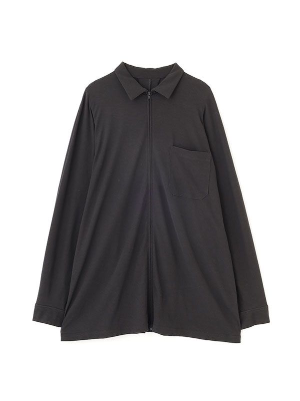 フロントファスナーカットシャツ -  CHARCOAL