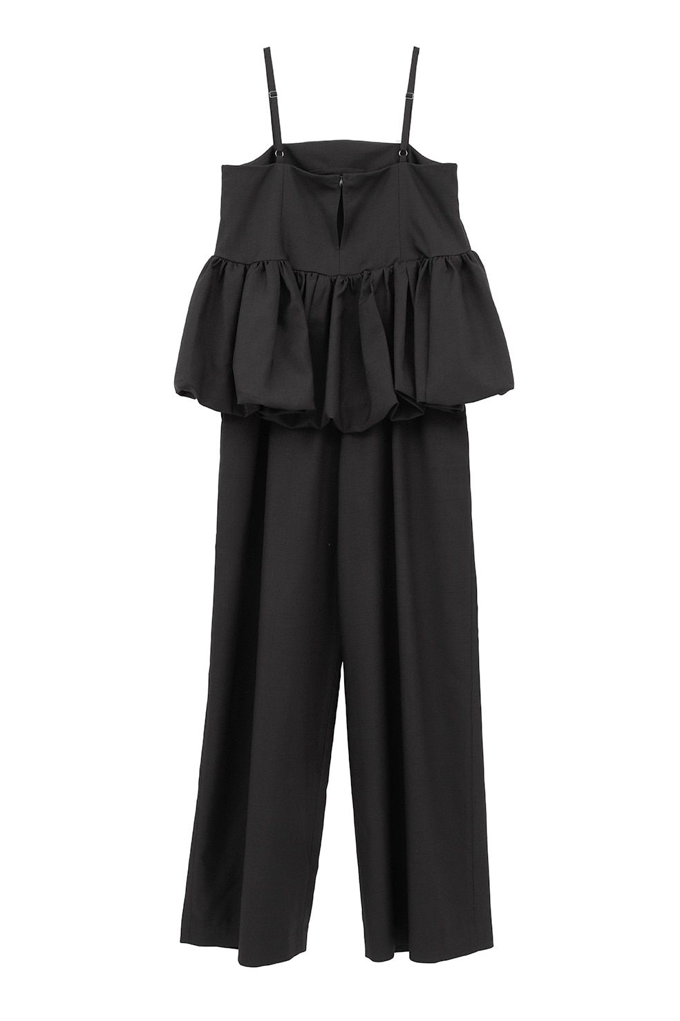 オールインワン -  PEPLUM LAYERED ALL IN ONE (BLACK)