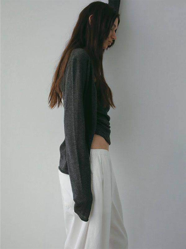 ハイゲージツインニット (GREY)