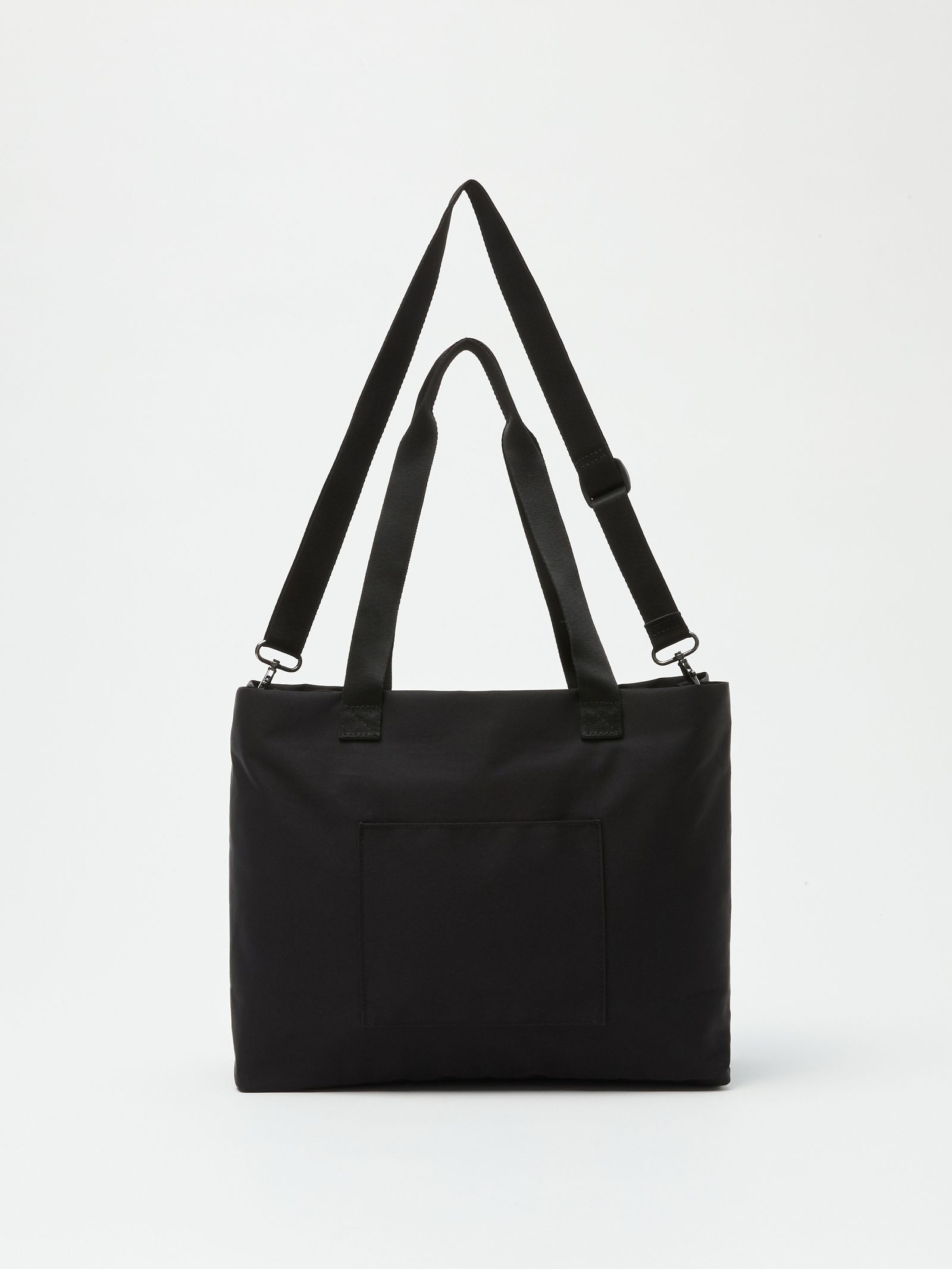 仕切り2WAYトート - BLACK