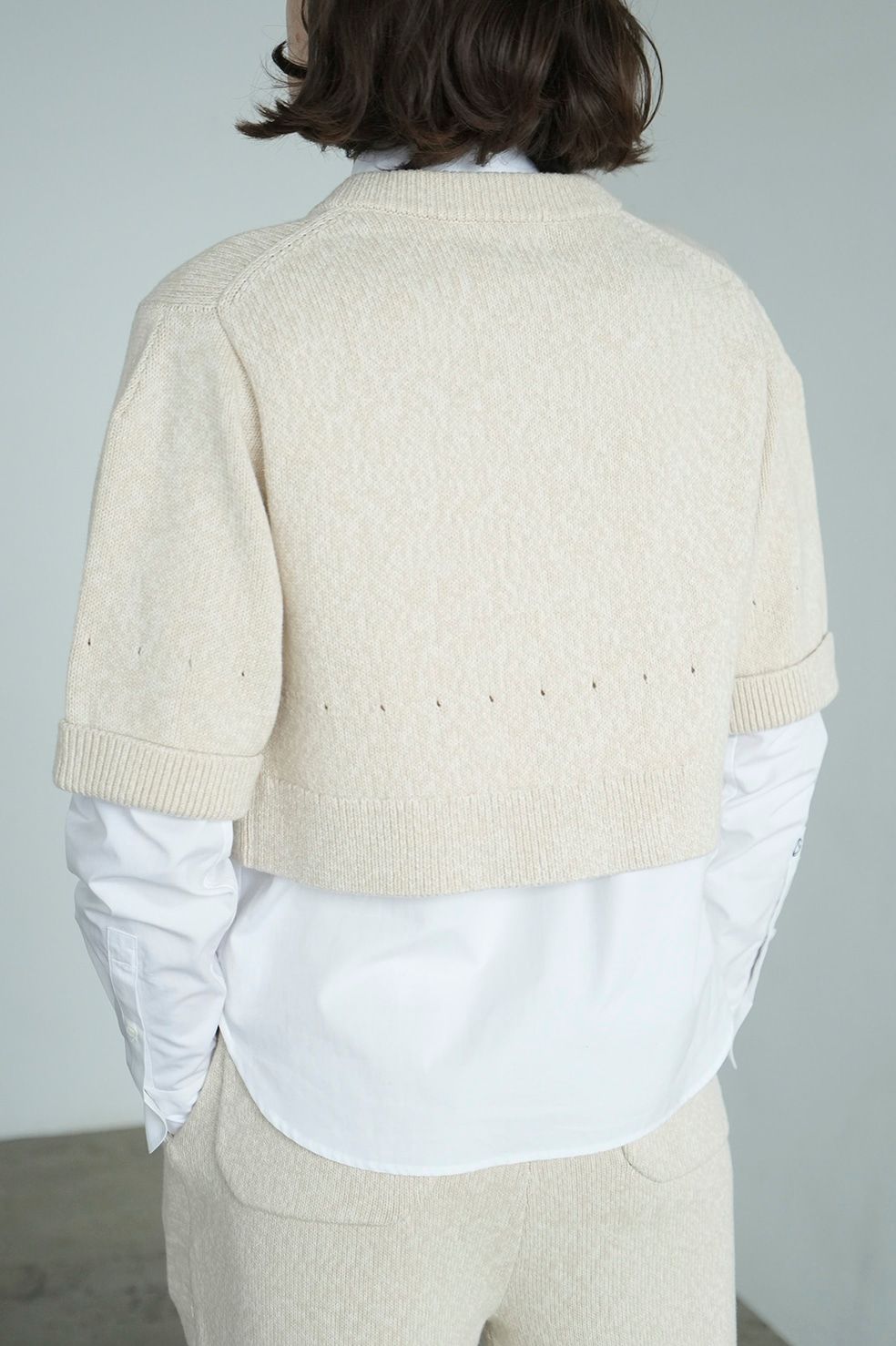 CLANE - カーディガン - ニットパンツセット / HALF SLEEVE KNIT TOPS & PANTS SET -IVORY |  ADDICT WEB SHOP