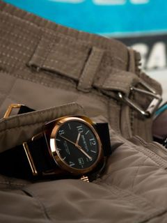 CLUBMASTER CLASSIC HMS DATE ROSE GOLD WATCH  / クオーツ式 腕時計